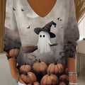 womens-vintage-ghost-art-print-casual-pullover-sweater-apo5