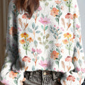 womens-retro-watercolor-art-flowers-casual-pullover-sweater-lsqt