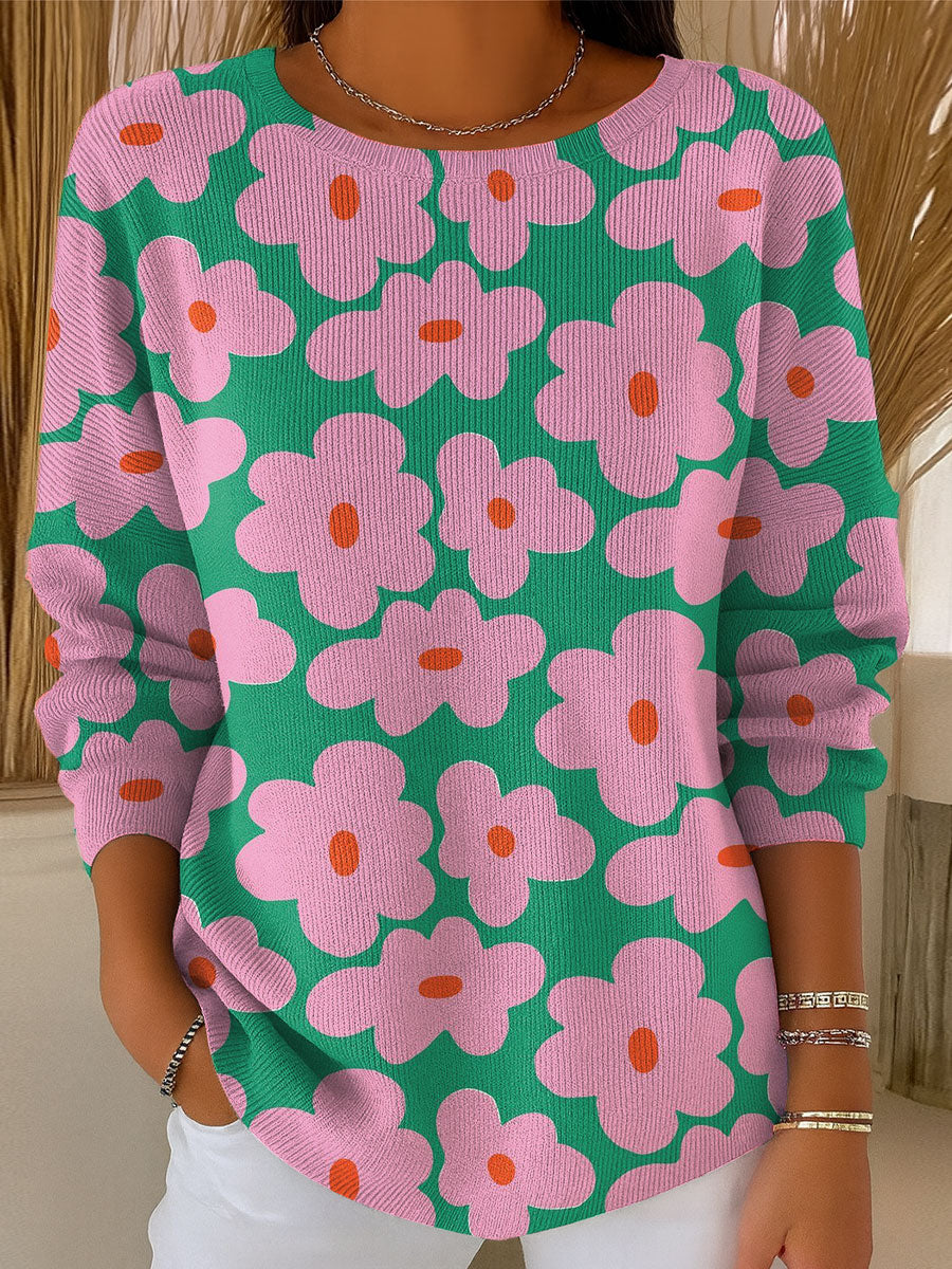 womens-flowers-geometric-colors-casual-pullover-sweater-4m4g