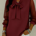 Elegant Bow-tie Blouse