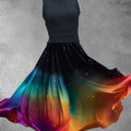 Women's Artistic Gradient Dress Maxi Dress