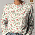 Women's Floral Art Print Casual Cotton T-Shirt