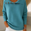 Women's Lapel Long Sleeve Casual Pullover Cardigan