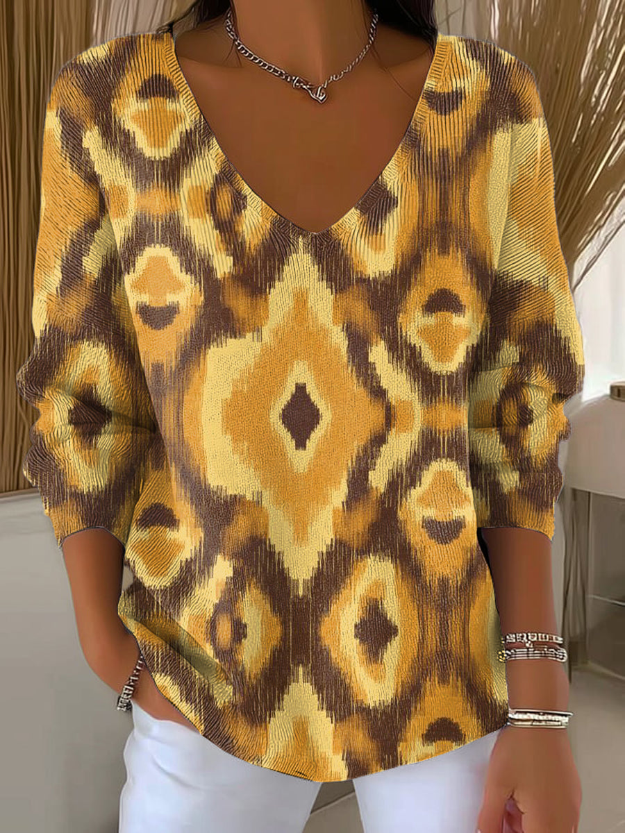 womens-vintage-abstract-rhombus-geometric-painting-art-print-casual-pullover-sweater