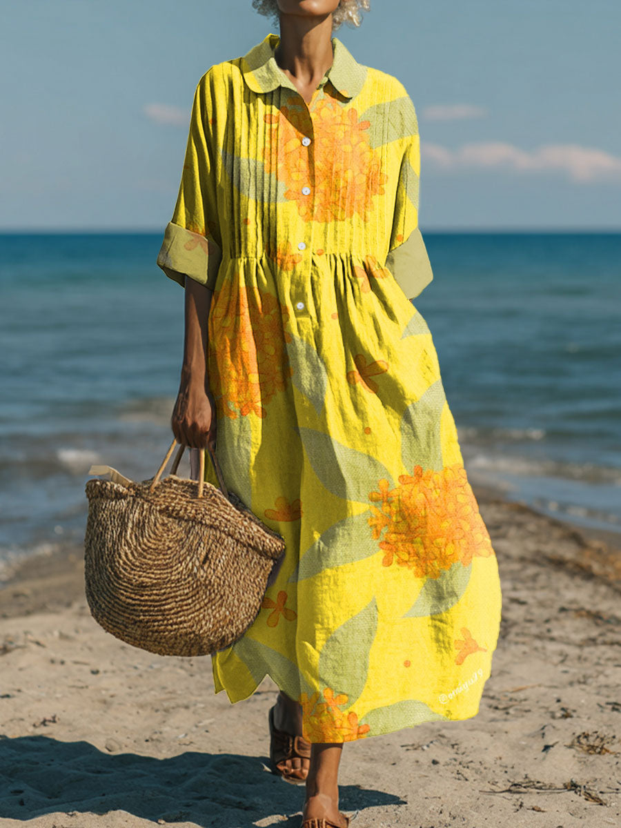 Women's Flowers Art Casual Print Dress