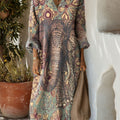 Women's Thai Elephant Art Print Dress