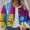 colorful-bold-fun-abstract-geometric-multicolor-print-buttoned-cardigan-sweater