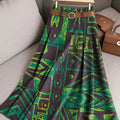 Women's Retro Ethnic Pattern Casual Print Cotton Skirt