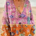 womens-vintage-pattern-art-print-casual-pullover-sweater