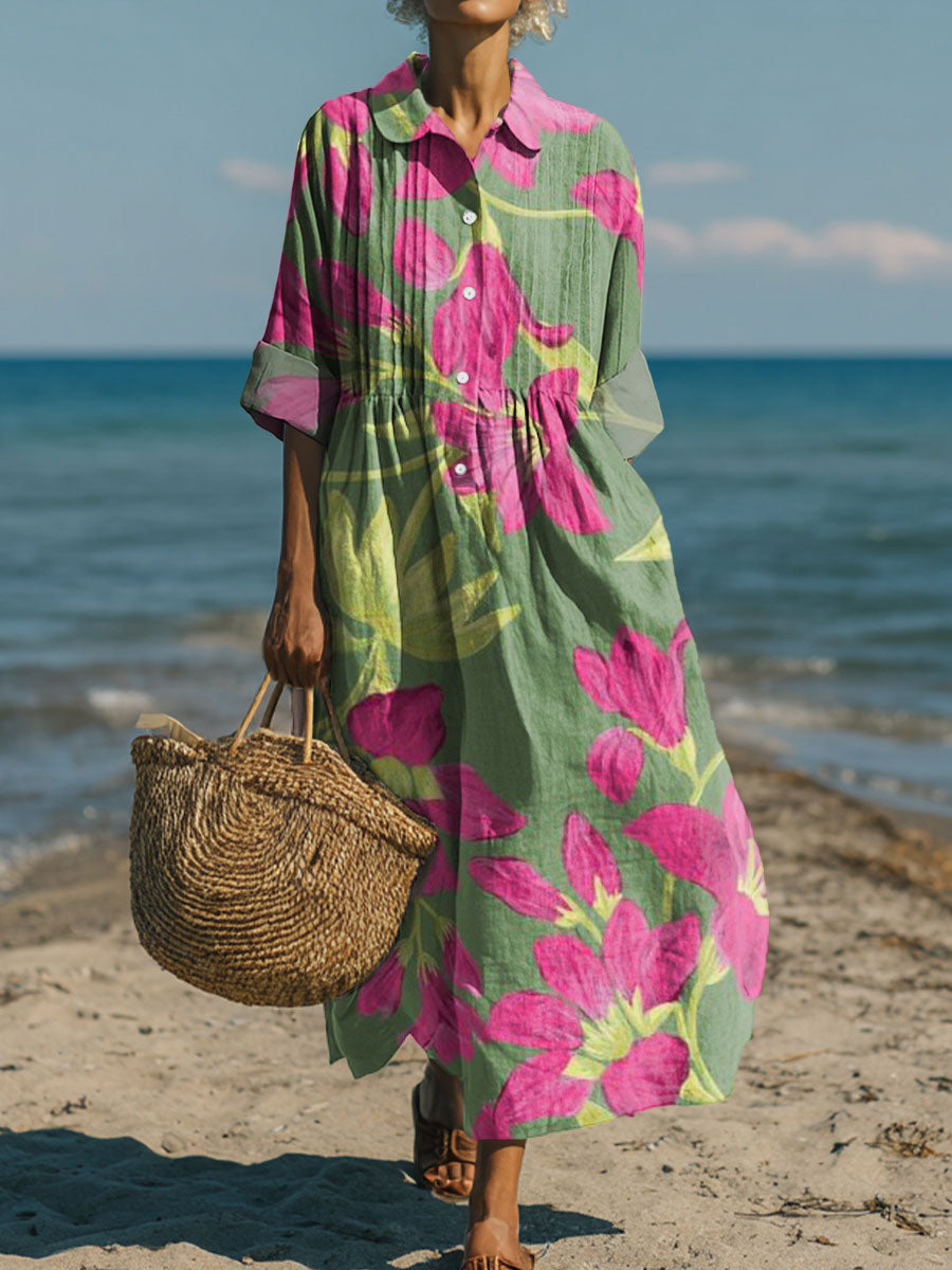 Women's Flowers Art Casual Print Dress