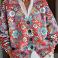 vintage-beautiful-ethnic-floral-painting-art-print-buttoned-v-neck-cardigan-sweater