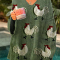 womens-funny-chicken-art-print-casual-pullover-sweater-bift