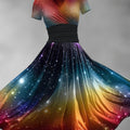 Women's Gradient Art Dress Maxi Dress