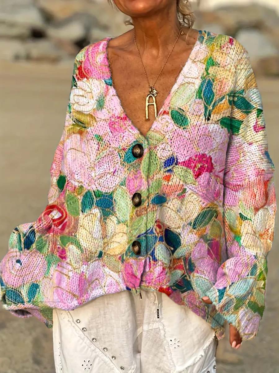 womens-retro-artistic-flowers-casual-pullover-sweater-vvr5