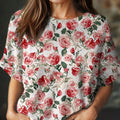 womens-vintage-floral-art-print-casual-crew-neck-short-sleeve-knitted-sweater-t6sh