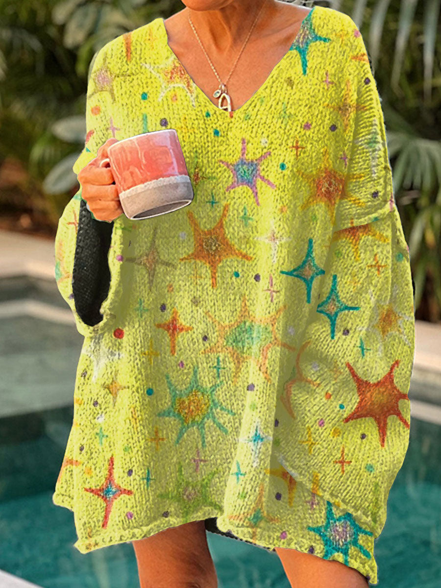 womens-vintage-floral-art-print-casual-pullover-sweater-xpse