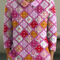 womens-geometric-flowers-color-contrast-splicing-abstract-casual-print-peter-pan-collar-3-4-sleeve-sweater-bqgq