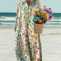 Women's Flowers Art Print Casual Dress