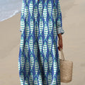 Sardine Fish Repeat Pattern Printed Women's Dress