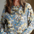 womens-vintage-floral-art-print-knit-pullover-sweater-icoq