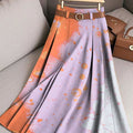 Women's Cell Gradient Print Cotton Skirt