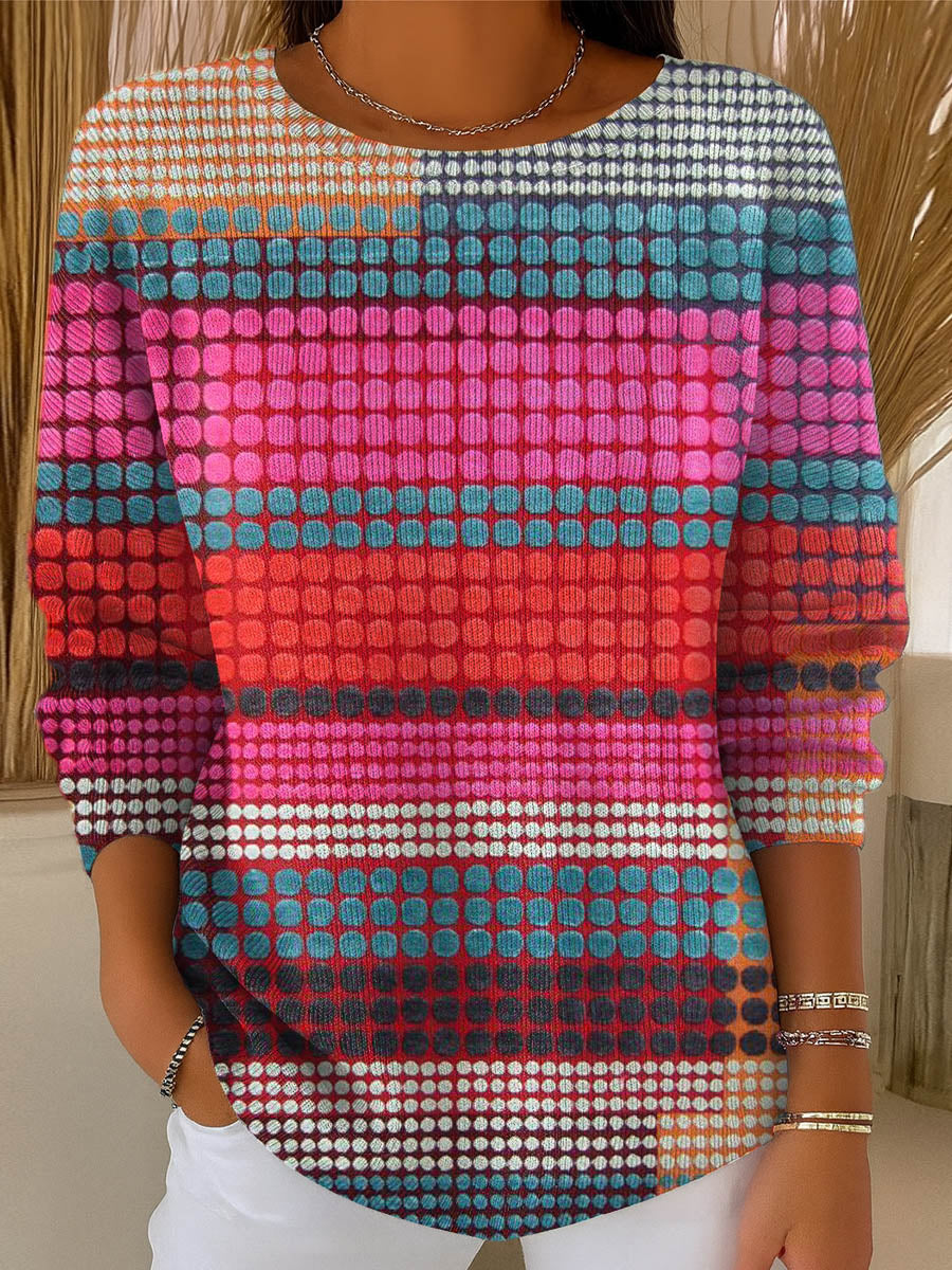 womens-geometric-pattern-art-print-casual-pullover-sweater-6pgh