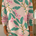 womens-flowers-geometric-colors-casual-pullover-sweater