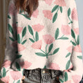 womens-vintage-floral-art-print-casual-pullover-sweater-er2v