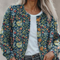 cardigan-pull-à-boutons à imprimé floral vintage pour femme - ixb0 