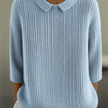 Women's Solid Color Casual  3/4 Sleeve sweater