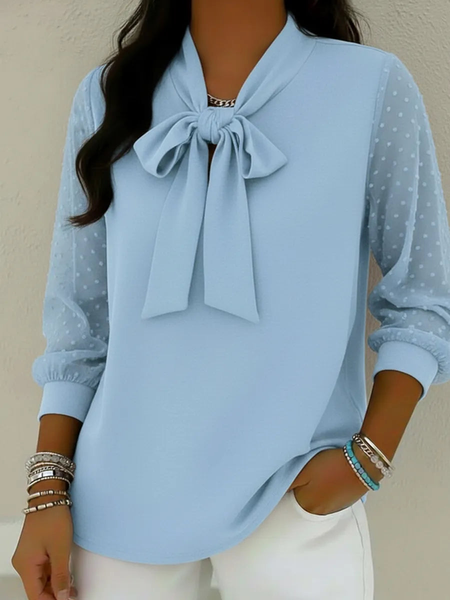 Elegant Bow-tie Blouse