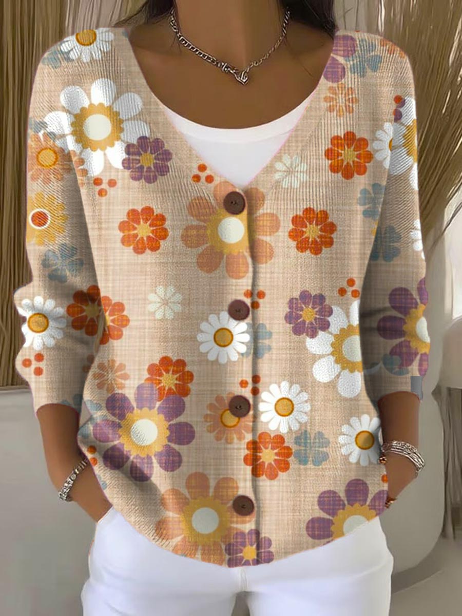 womens-vintage-floral-art-print-buttoned-v-neck-cardigan-sweater-7gah