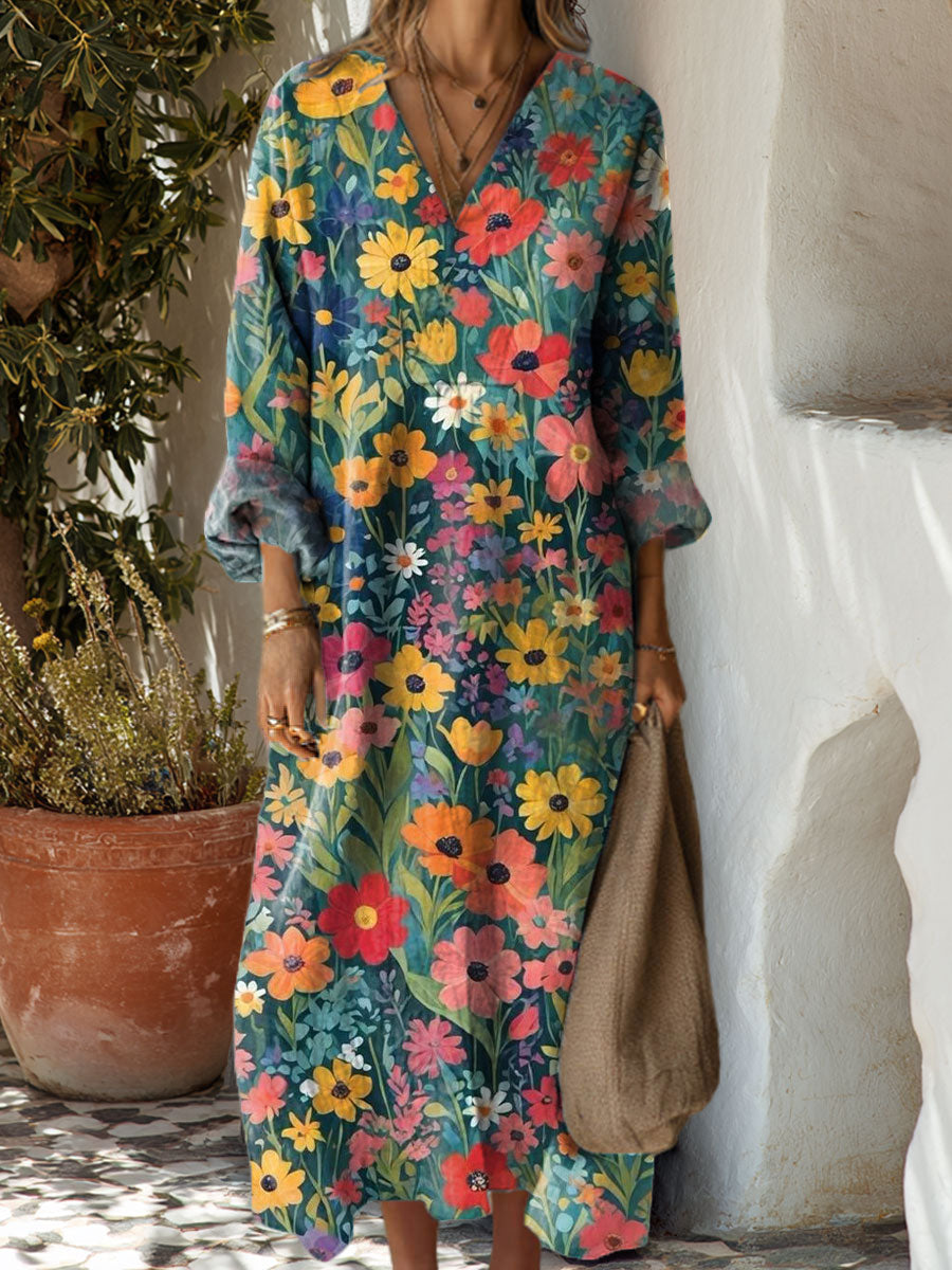 Women's Flowers Floral Art Casual Print Dress