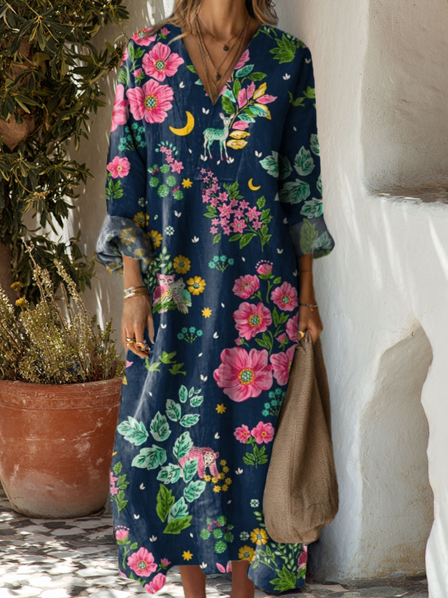 Women's Flowers Floral Art Casual Print Dress