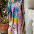 Women's Color Splash Ink Art Print Dress