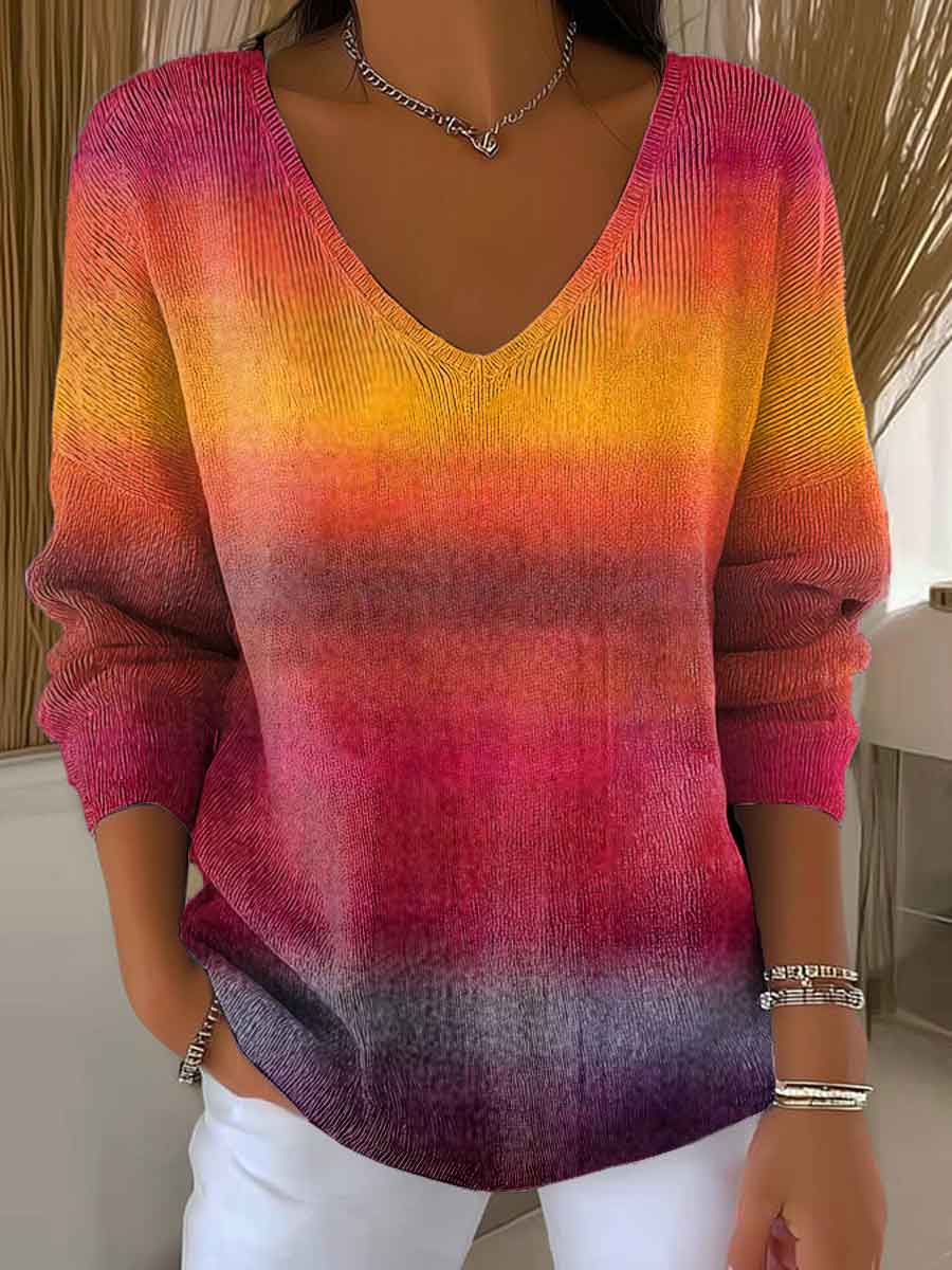 womens-autumn-gradient-striped-casual-pullover-sweater-wzwx