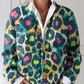 color-leopard-print-buttoned-cardigan-sweater