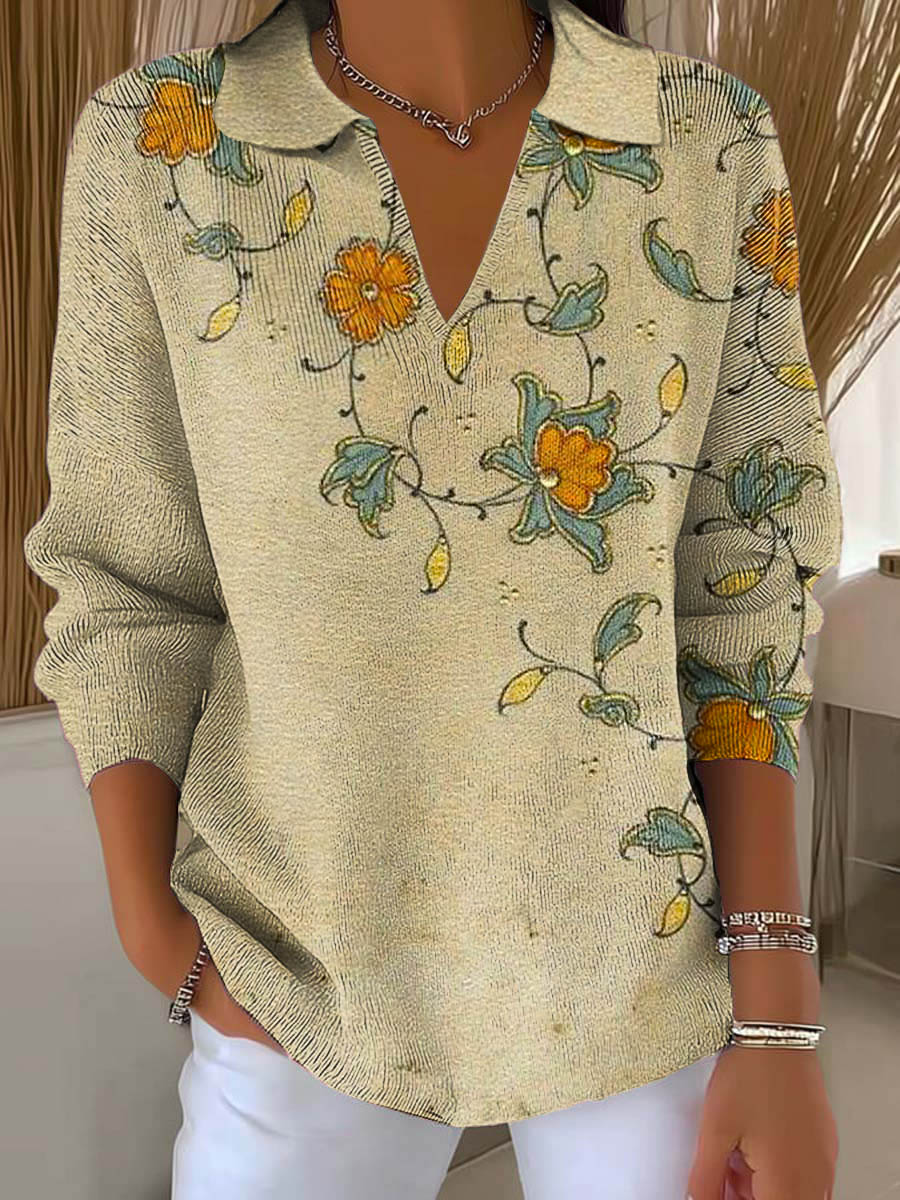 womens-vintage-floral-pattern-art-printed-casual-sweater