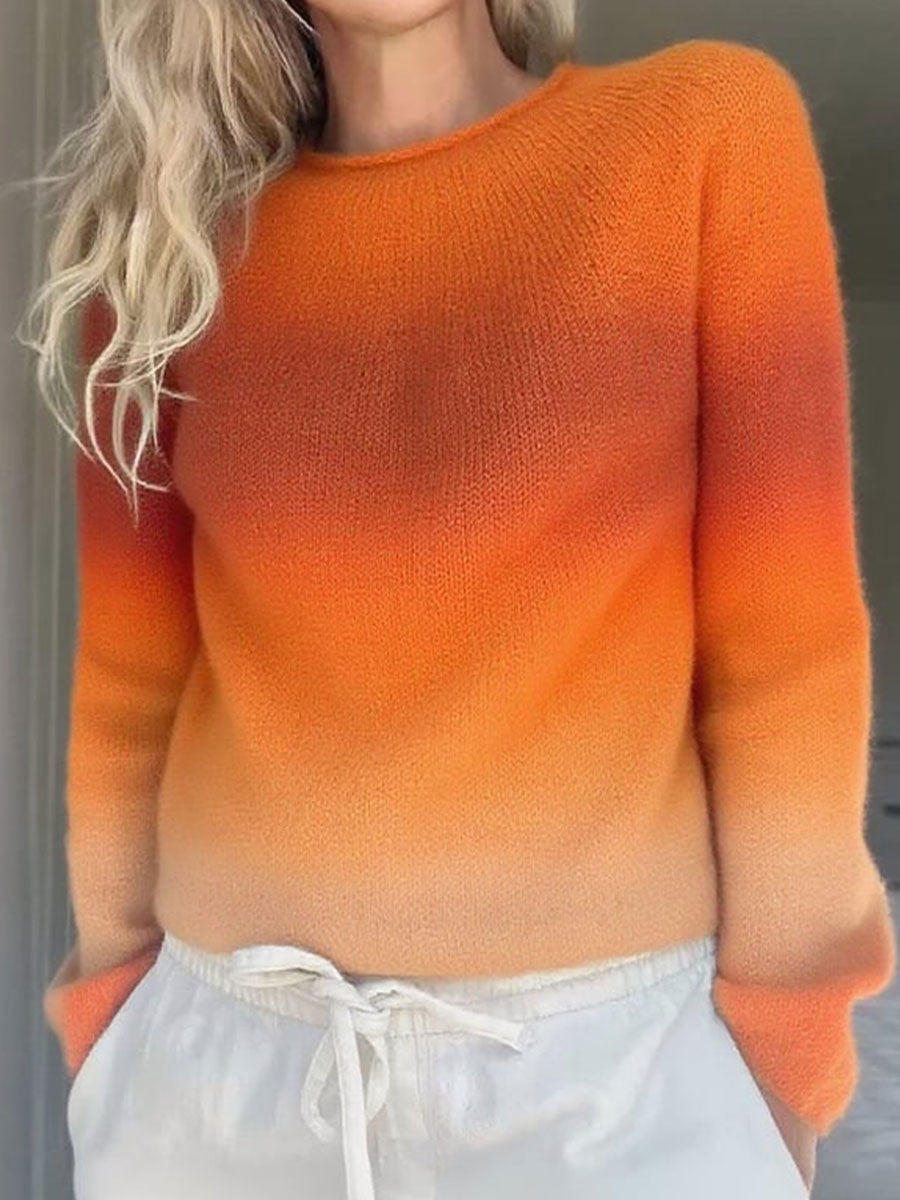 womens-vintage-gradient-art-print-casual-pullover-sweater-bbhm
