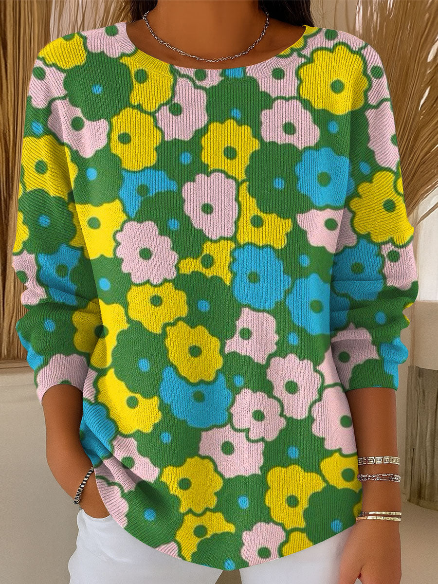 womens-flowers-geometric-colors-casual-pullover-sweater-8rb3