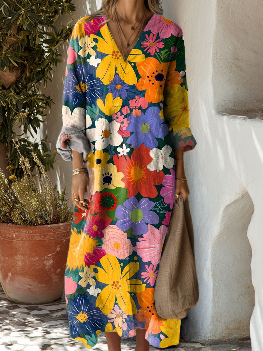 Women's Flowers Art Casual Print Dress