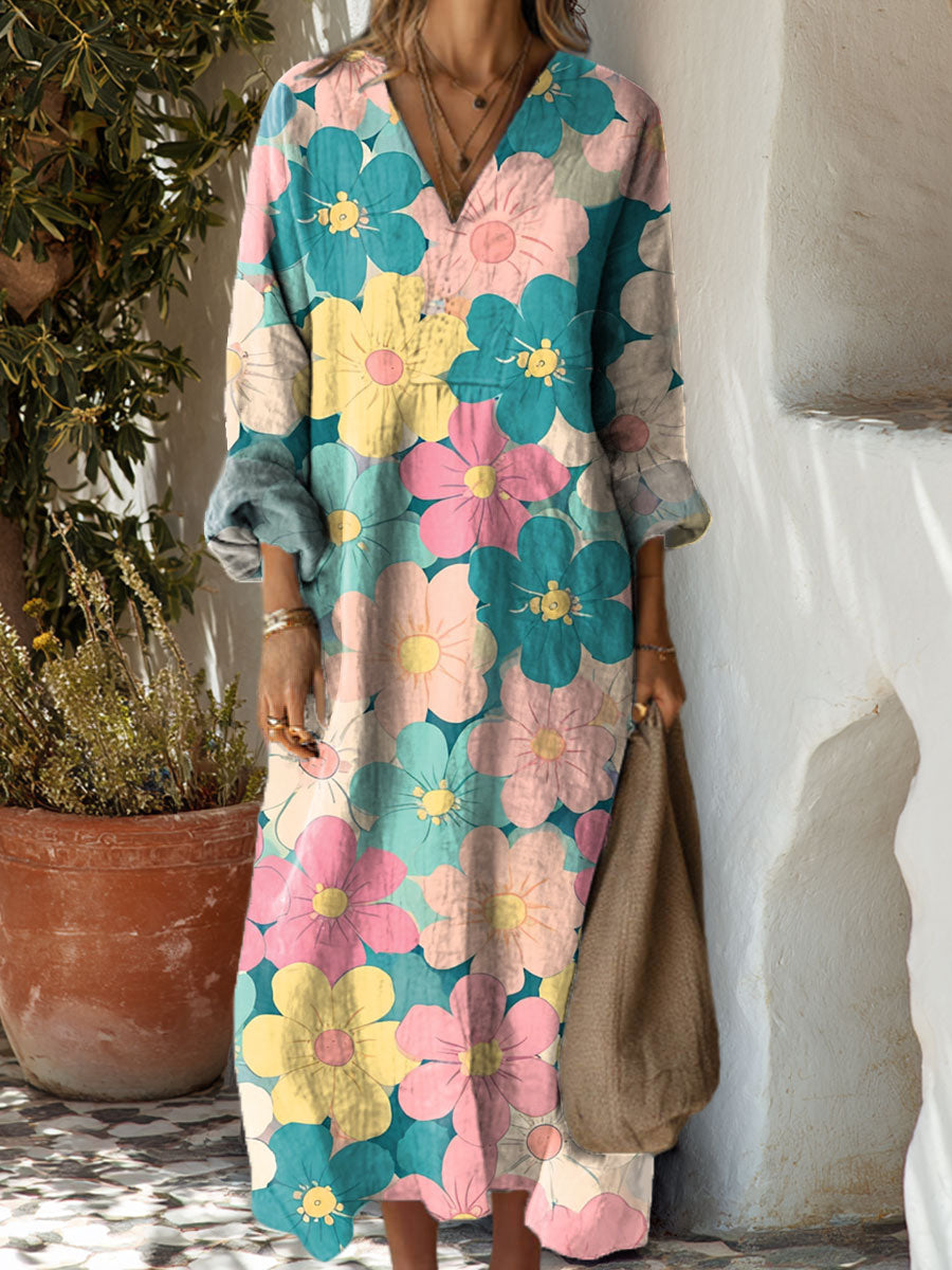 Women's Flowers Floral Art Casual Print Dress