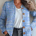 vintage-plaid-art-print-buttoned-cardigan-sweater