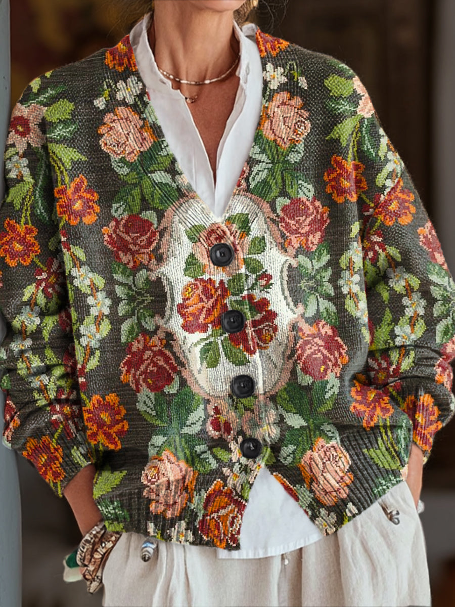 vintage-ethnic-floral-art-print-buttoned-v-neck-cardigan-sweater-8dk3