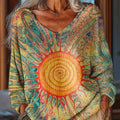 womens-abstract-sun-painting-art-print-casual-pullover-sweater