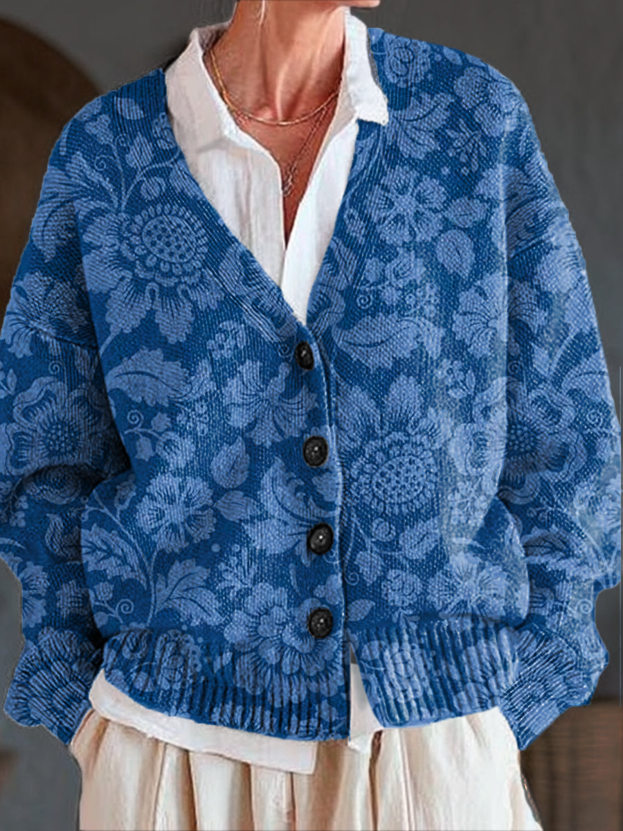 vintage-ethnic-floral-art-print-buttoned-v-neck-cardigan-sweater-7day