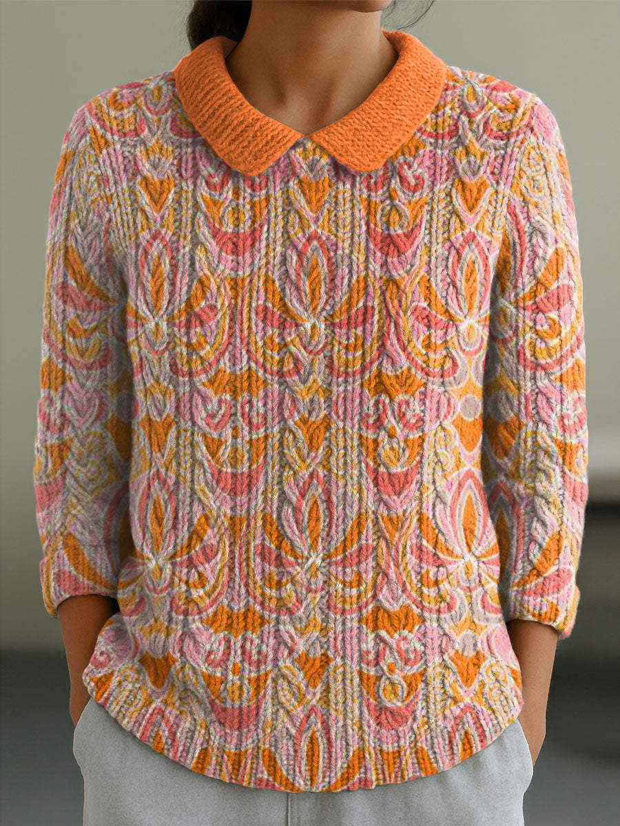 womens-flowers-casual-peter-pan-collar-3-4-sleeve-sweater-rysh