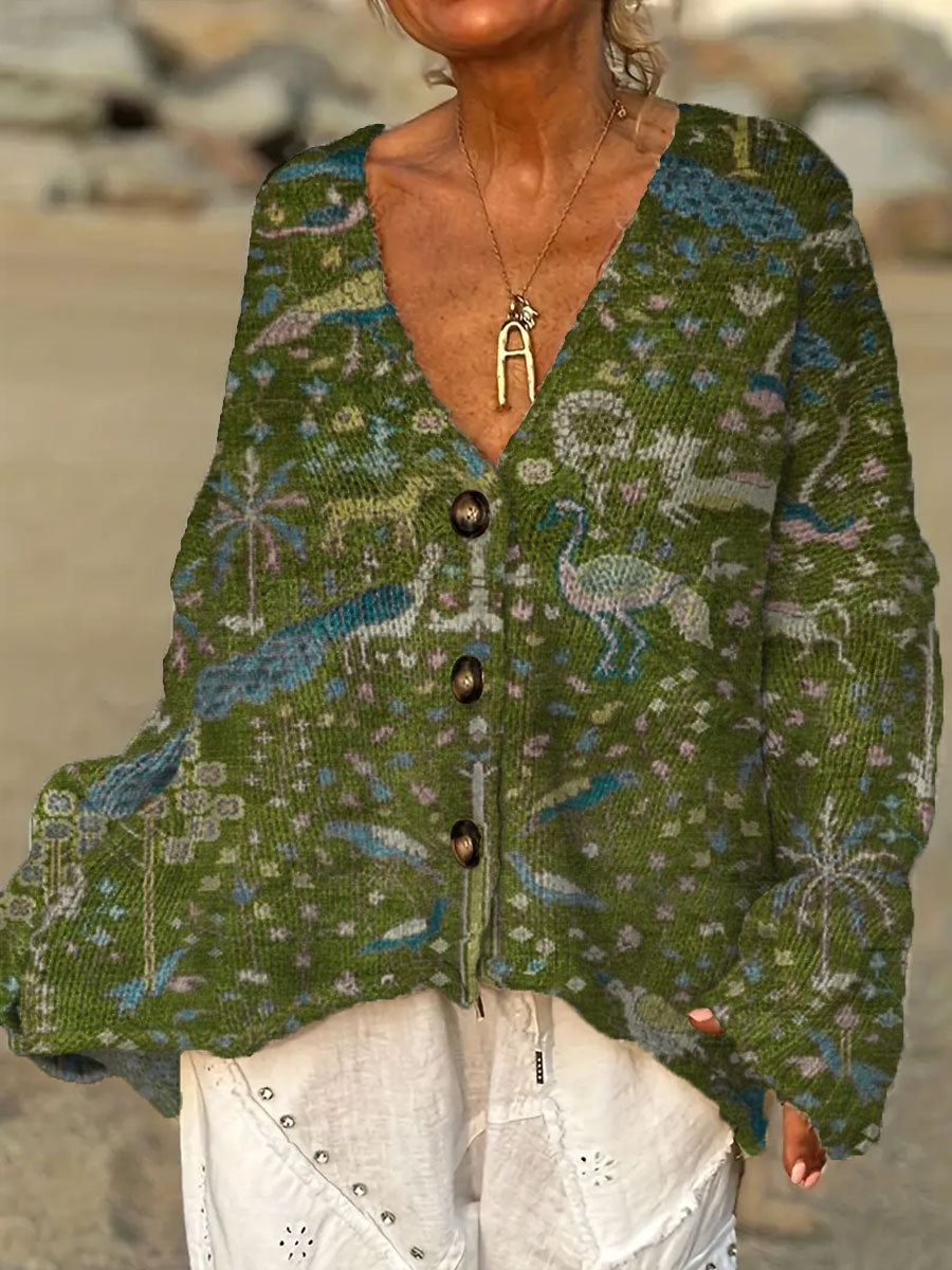 womens-vintage-flower-art-print-casual-pullover-sweater-xpzj