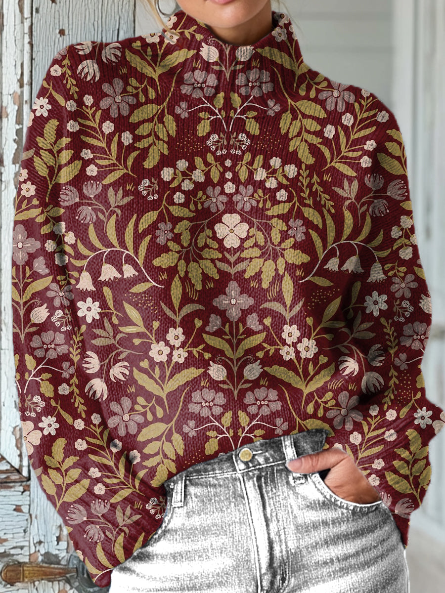 vintage-ethnic-floral-art-print-knit-turtleneck-pullover-sweater-xk4i