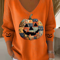 womens-vintage-pumpkin-art-print-casual-pullover-sweater-2nll
